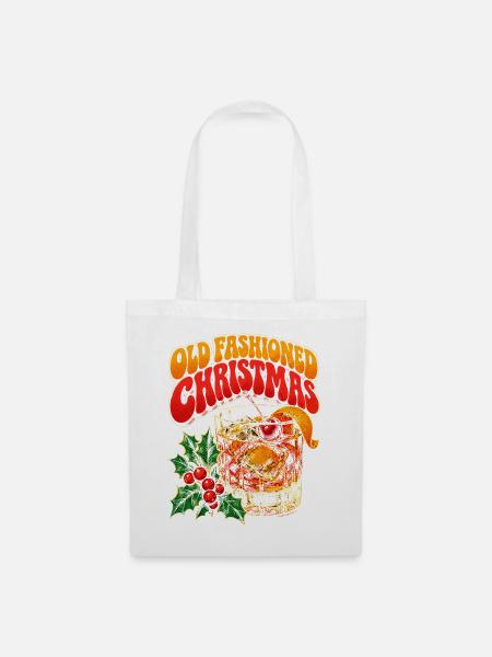 Old Fashioned Christmas Cocktail - Stoffbeutel - Weiß