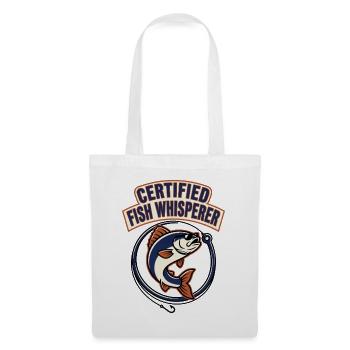 Certified Fish Whisperer - Fishing Humor - Stoffbeutel - Weiß - Vorne