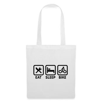 Eat sleep bike - Tote Bag - white - Front