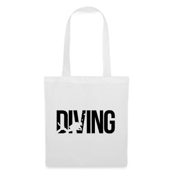 diving Tauchen - Stoffbeutel - Weiß - Vorne