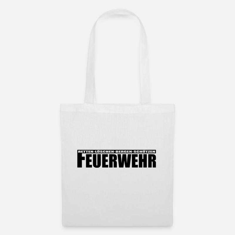 Feuerwehr - Stoffbeutel - Weiß