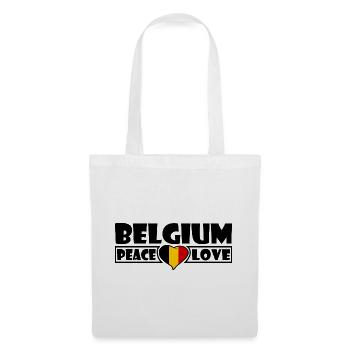 La Belgique - Sac en tissu - blanc - Devant