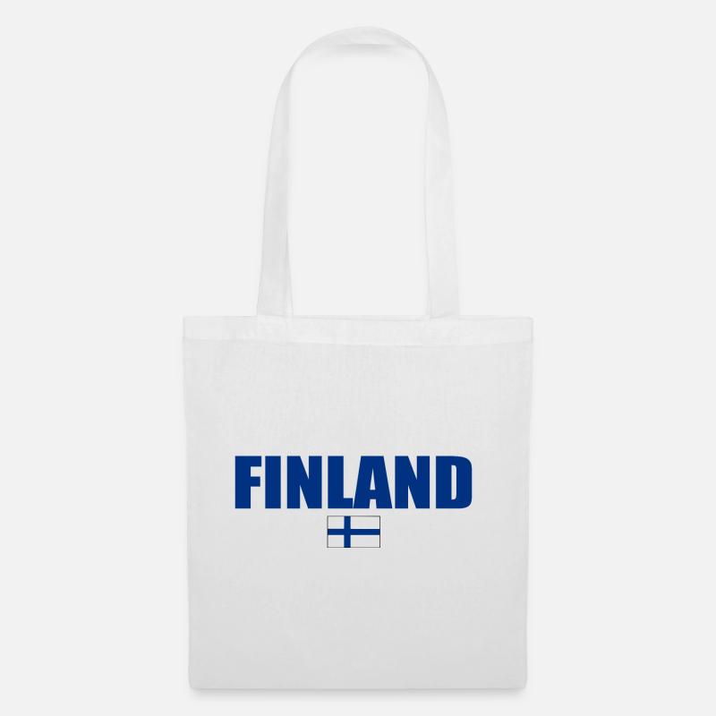 Finnland - Stoffbeutel - Weiß