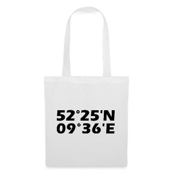 Coordonnées garbsen - Sac en tissu - blanc - Devant