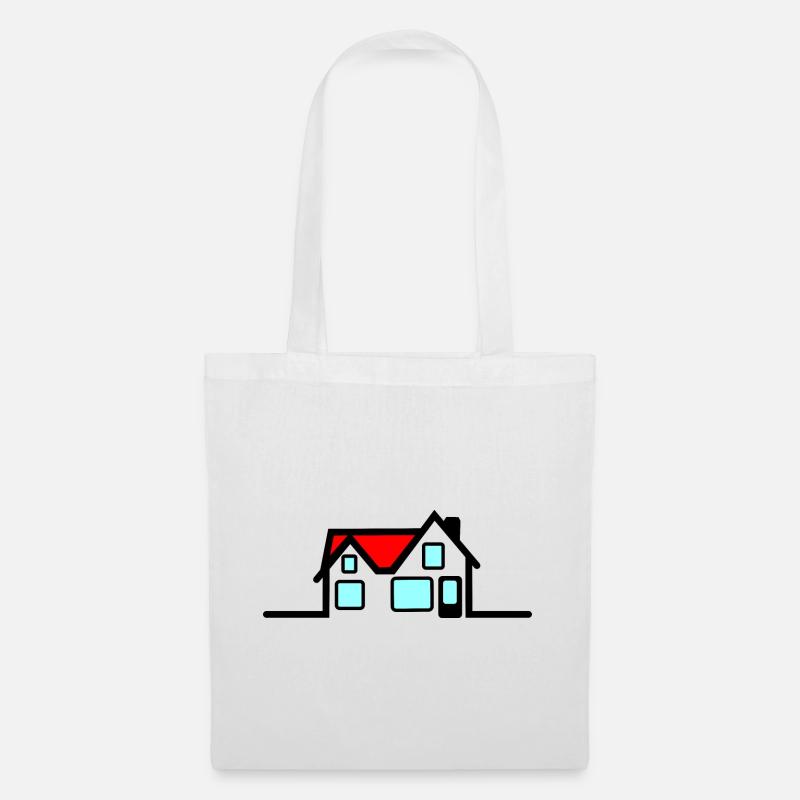 House - Tote Bag - white