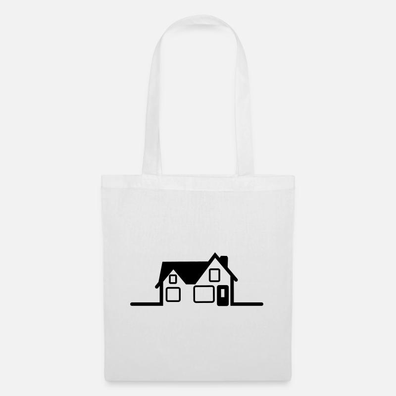 House logo - Tote Bag - white