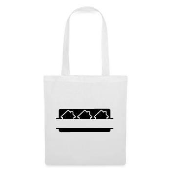 Logo des maisons agent immobilier - Sac en tissu - blanc - Devant