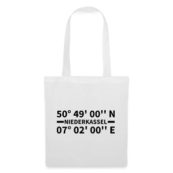 Niederkassel coordinates - Tote Bag - white - Front