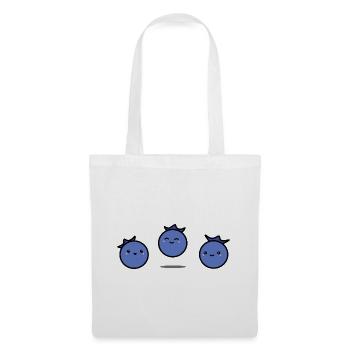 Blueberries | Blueberry | The three of us - Tote Bag - white - Front