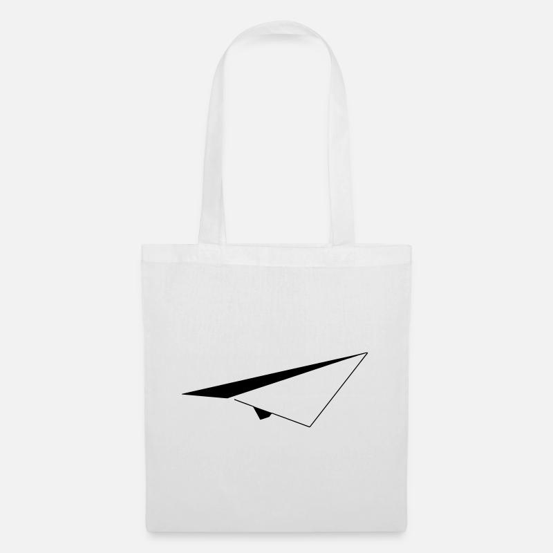 Minimalist Paper Airplane - Tote Bag - white