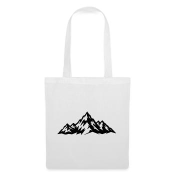Mountains Outdoor Motif as Drawing - Tote Bag - white - Front