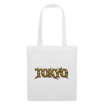 Goldene Schädel Tokyo Logo - Stoffbeutel - Weiß - Vorne