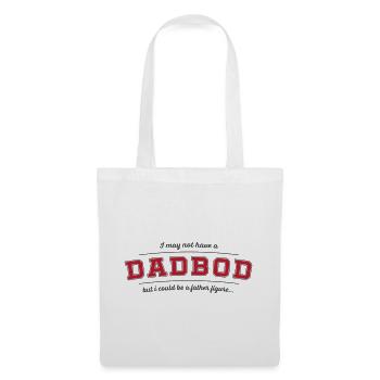 Dad Bod Vaterfigur Wortspiel Tee (Farbe wechseln!) - Stoffbeutel - Weiß - Vorne