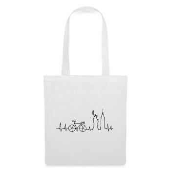 New York Road Bike Heartbeat - Tote Bag - white - Front