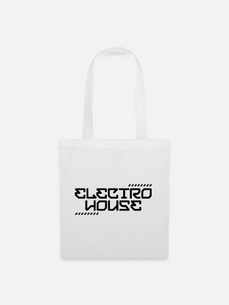 Electro House - Stoffbeutel - Weiß