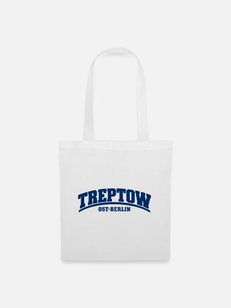 Treptow - Ost-Berlin - Bezirk - Deutschland - Stoffbeutel - Weiß