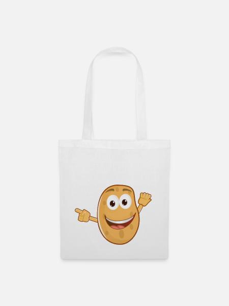 Funny Potato - Stoffbeutel - Weiß
