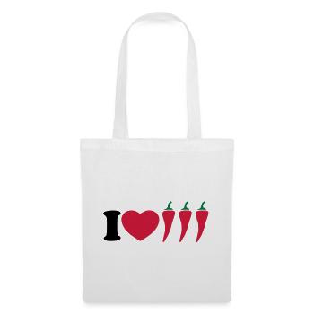 I love chilli - Tote Bag - white - Front