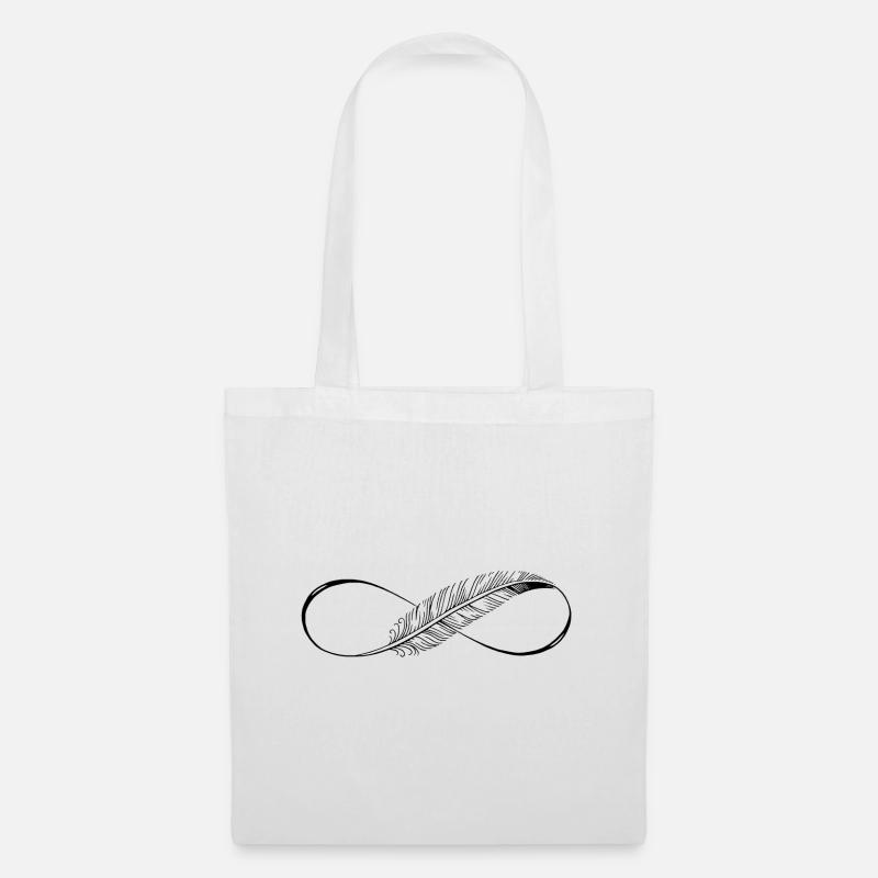 Lignes mignonnes Infinity Spring - Sac en tissu - blanc