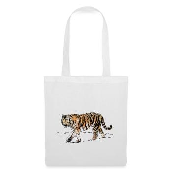 Tiger - Stoffbeutel - Weiß - Vorne