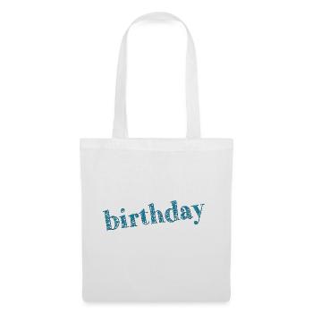 JAHRESTAG. ALLES GUTE ZUM GEBURTSTAG!. ALLES GUTE ZUM GEBURTSTAG! - Stoffbeutel - Weiß - Vorne