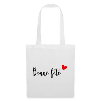 FÊTE DES MÈRES. BONNE FÊTE MAMAN. MAMAN. FÊTE - Sac en tissu - blanc - Devant