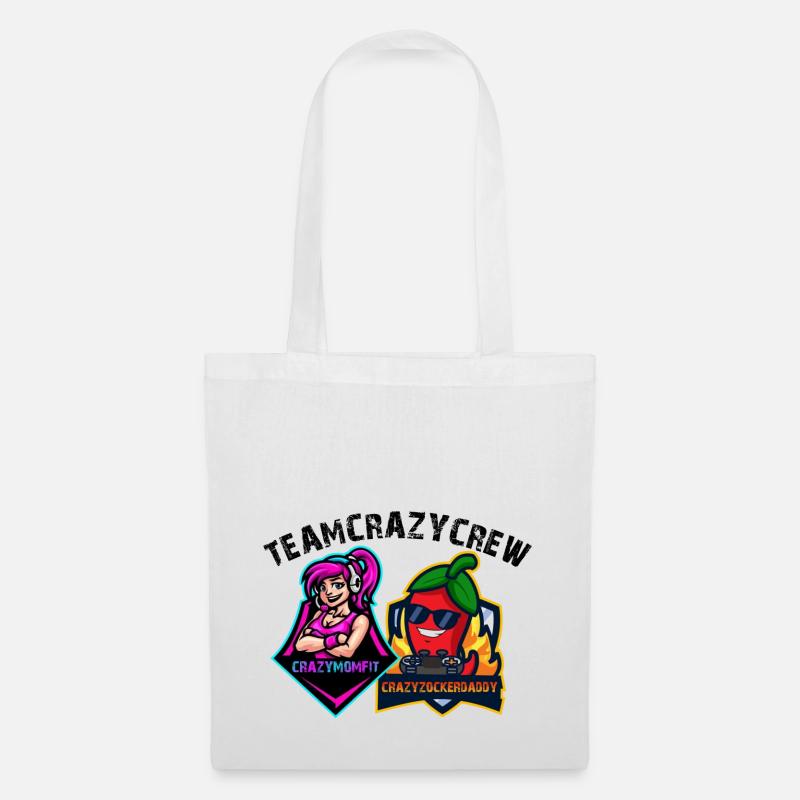 teamcrazycrew - Stoffbeutel - Weiß