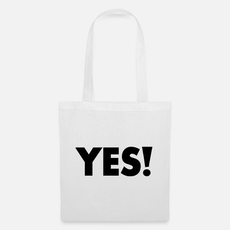 Yes - Stoffbeutel - Weiß