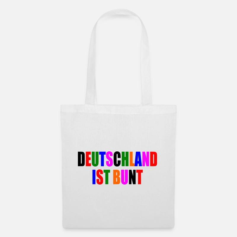 Deutschland ist bunt - Stoffbeutel - Weiß