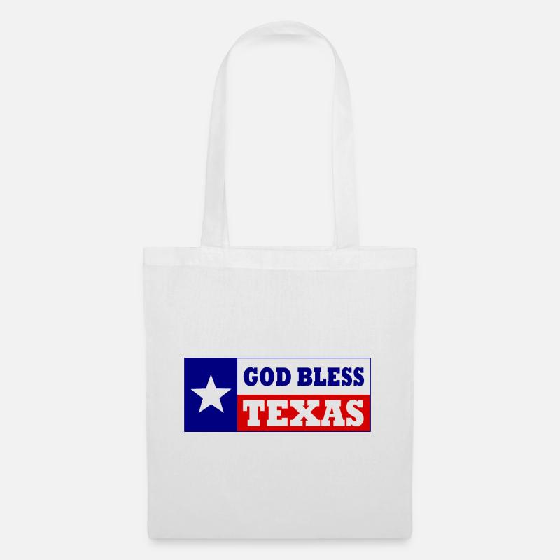 God bless texas - Stoffbeutel - Weiß