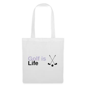 Golf is life - Stoffbeutel - Weiß - Vorne