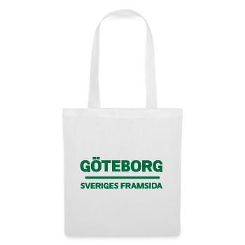 Abstract Wave Design in Blue and Green - Tote Bag - white - Front