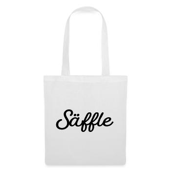 Säffle noir - Sac en tissu - blanc - Devant