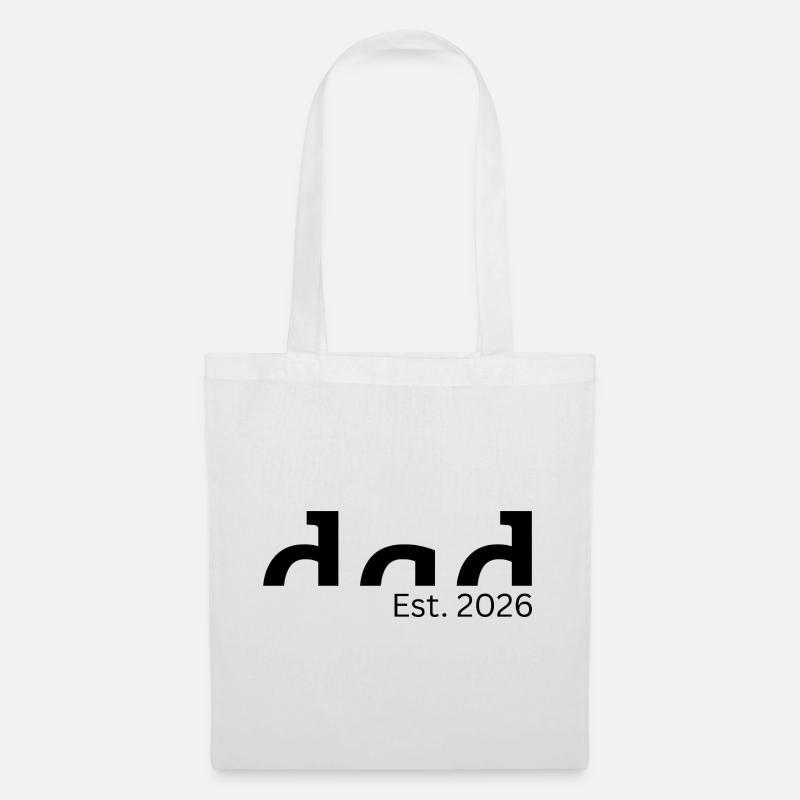 Dad Est. 2026 - Geschenk für werdende Väter - Stoffbeutel - Weiß