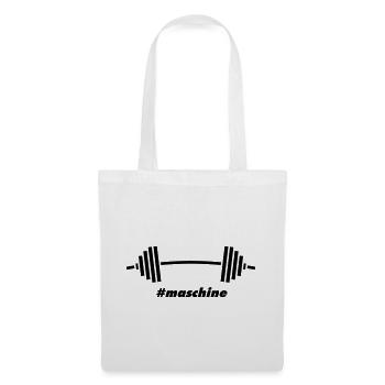 #Maschine: Power, Weights & Fitness - Tote Bag - white - Front