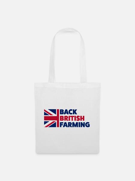 Zurück zur britischen Landwirtschaft - Stoffbeutel - Weiß