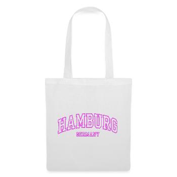 Hamburg Neon Pink Lettering Germany - Tote Bag - white - Front