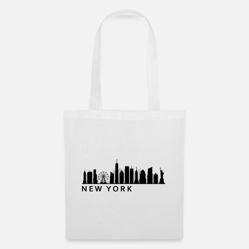 New Yorker Skyline - Stoffbeutel - Weiß