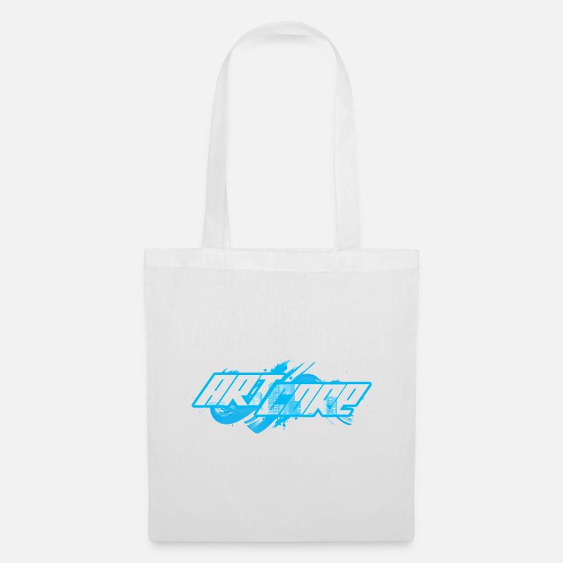 ArtCore graffiti Bleu Splash jeu de mot Hardcore - Sac en tissu - blanc