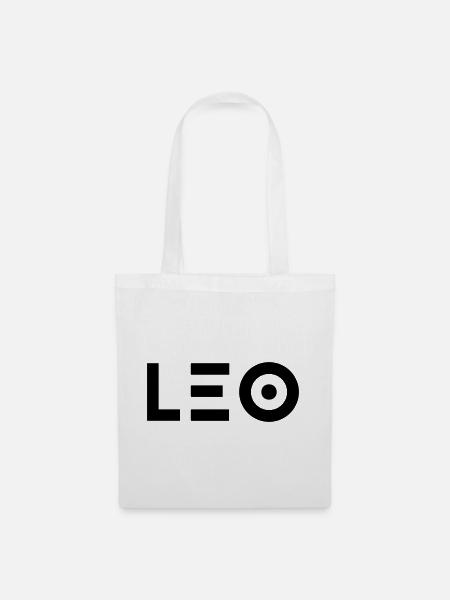 Vorname Leo - Stoffbeutel - Weiß