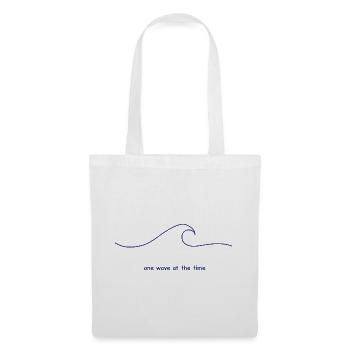 One wave at the time - Tote Bag - white - Front
