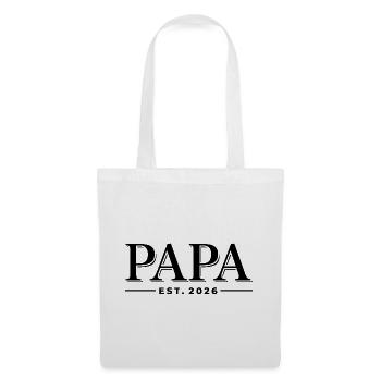 Papa Est. 2026 | Father | Father's Day Gift - Tote Bag - white - Front