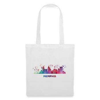 Memphean Skyline Memphis - Stoffbeutel - Weiß - Vorne