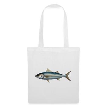 Azure Silver Fish Illustration - Stoffbeutel - Weiß - Vorne