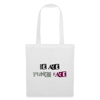 Sei Ace Punchface - Stoffbeutel - Weiß - Vorne