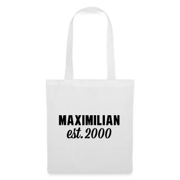 Maximilian est 2000 - Stoffbeutel - Weiß - Vorne