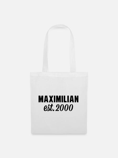 Maximilian est 2000 - Stoffbeutel - Weiß