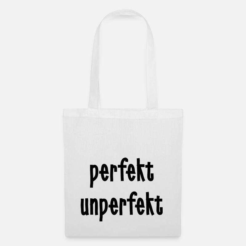perfekt unperfekt - Stoffbeutel - Weiß