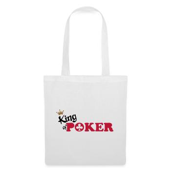 poker - Sac en tissu - blanc - Devant
