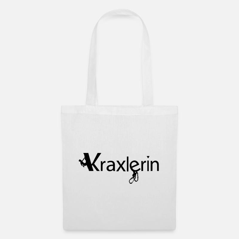 Kraxlerin - Stoffbeutel - Weiß